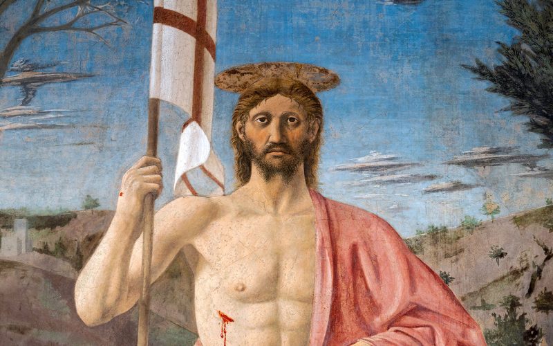 Dettaglio della Resurrezione di Piero della Francesca, al museo civico di Sansepolcro