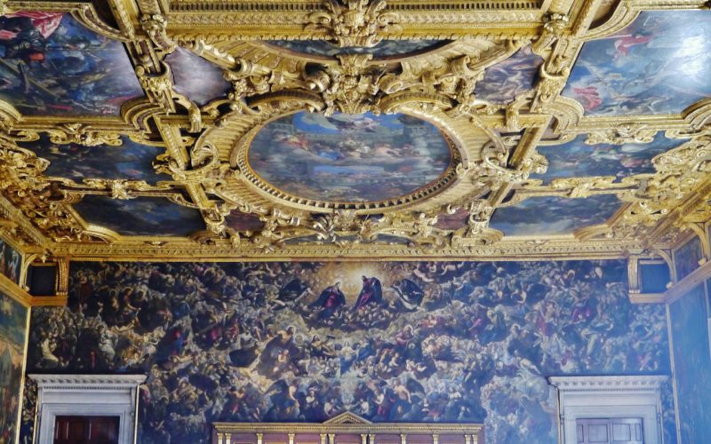 Il Paradiso di Tintoretto nella sala del Maggior Consiglio